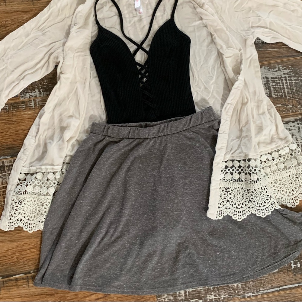 Gray Skirt